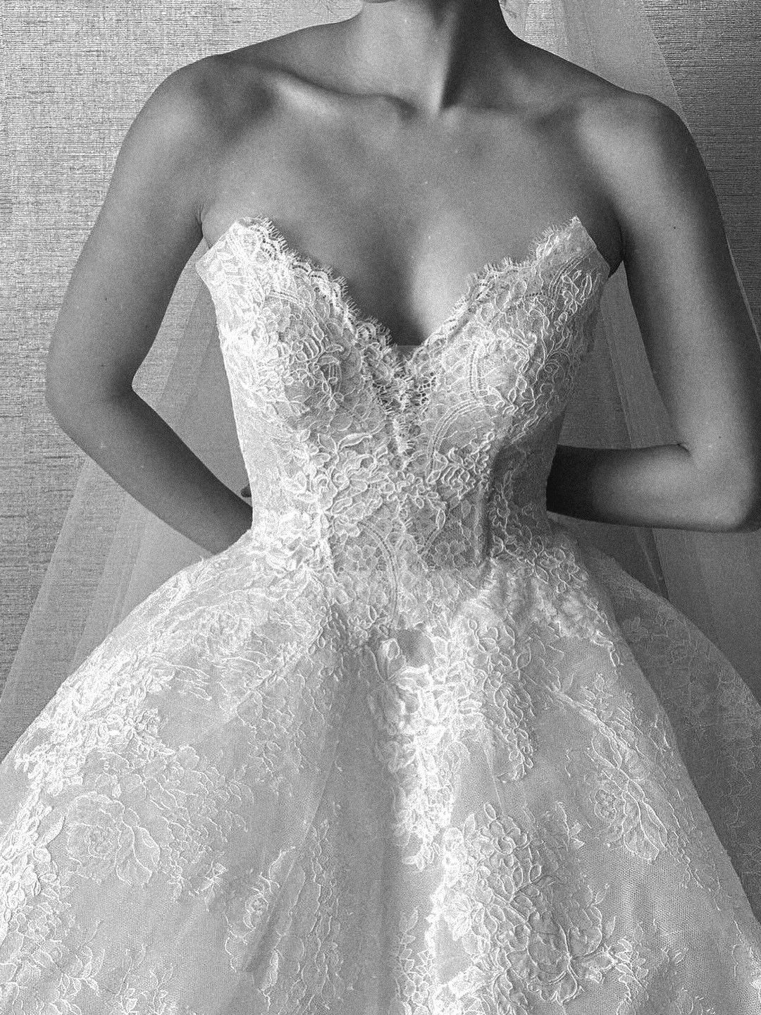 Vestido princesa de renda